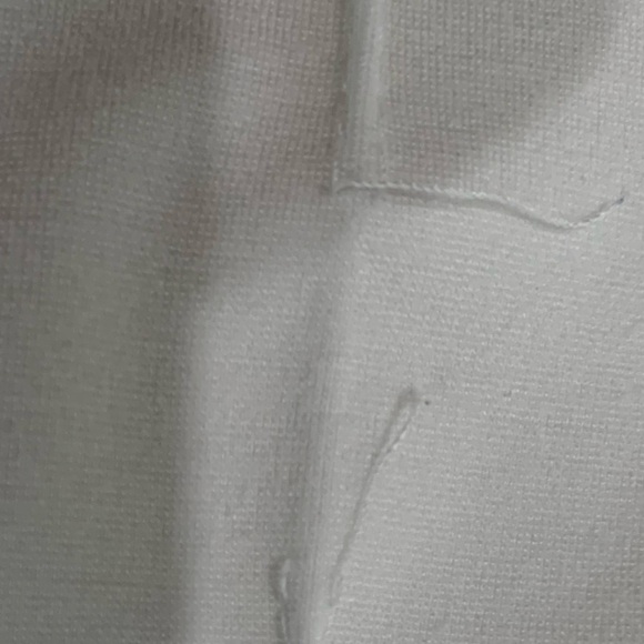 Prada White Cotton Jogger Pants Women’s Large Grey Side Stripe Emblem wom size L - Picture 7 of 15